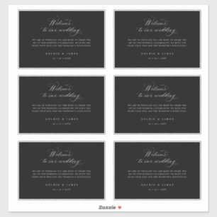 4 x 6 Welcome Gift Box Labels Hotel Bag Stickers