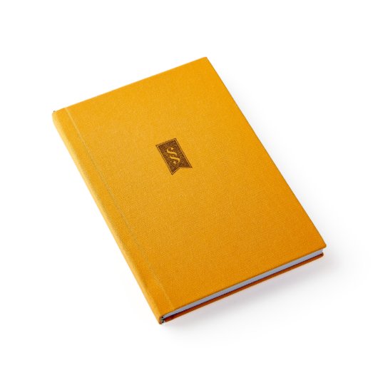 4" x 6" Yellow Linen Hardbound Planner Journal (Front)