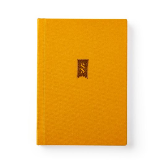 4" x 6" Yellow Linen Hardbound Sketchbook Journal (Front Cover)