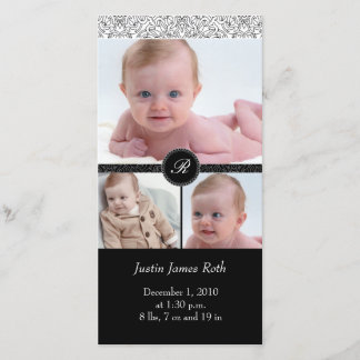 4 x 8 Photo Card Elegant White (V)