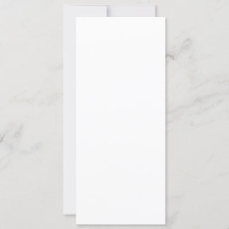 4" x 9.25" Squared Corner Style Wedding Invitation