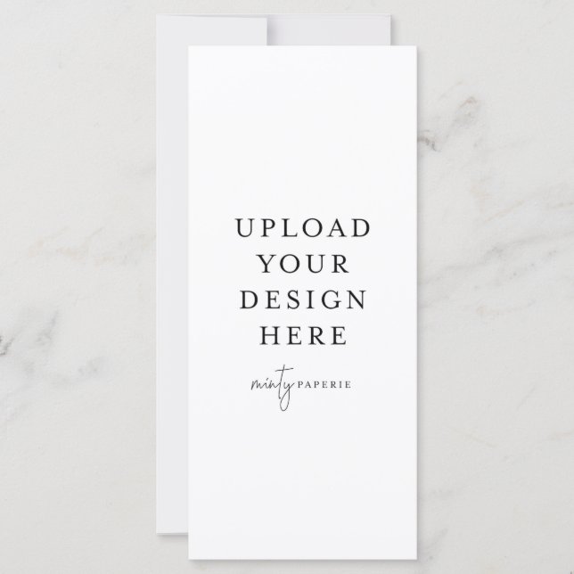 4" x 9" Flat Card - Portrait (Front)