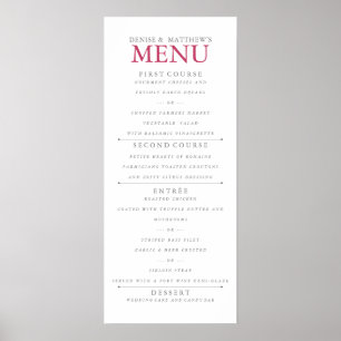 4" x 9" Inuendo Colored Menu Poster