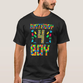 4 Year old Birthday Boy with puzzles games Toddler T-Shirt