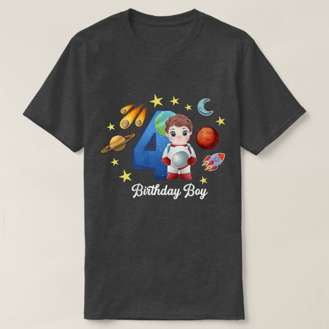 4 year old boy birthday gift  T-Shirt (Design Front)