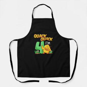 4 Year Old Gifts Boys Girls Teens Dabbing Duck 4th Apron