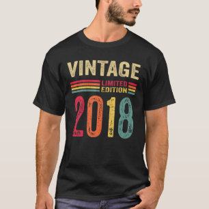 4 Year Old Gifts Vintage 2018 Limited Edition 4Th T-Shirt