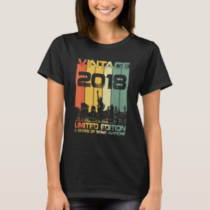 4 Year Old Vintage 2018 4th Birthday T-Shirt