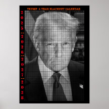 4 YEAR TRUMP BLACKOUT CALENDAR