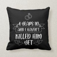 4 Years Husband Wife 4th Wedding Anniversary