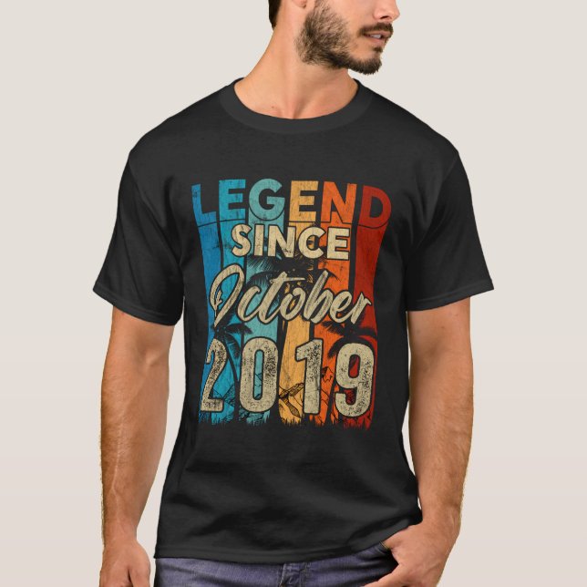 4 Years Old Gifts 4Th Birthday Boy Legend Since Oc T-Shirt (Front)