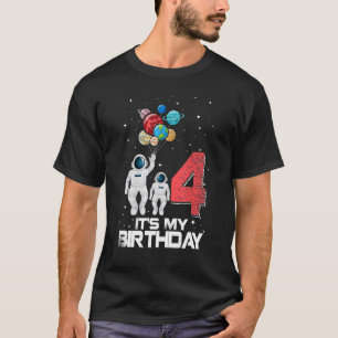 4 Years Old Gifts It's My 4th Birthday Boys Kids A T-Shirt