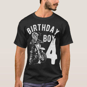 4 years old kid - Birthday boy - Dirt bike - Motor T-Shirt