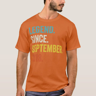 4 Years Old Legend Since September 2018 4th Birthd T-Shirt