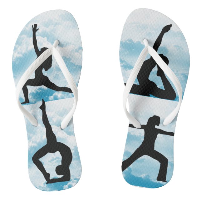4 Yoga Pose Flip Flops (Footbed)