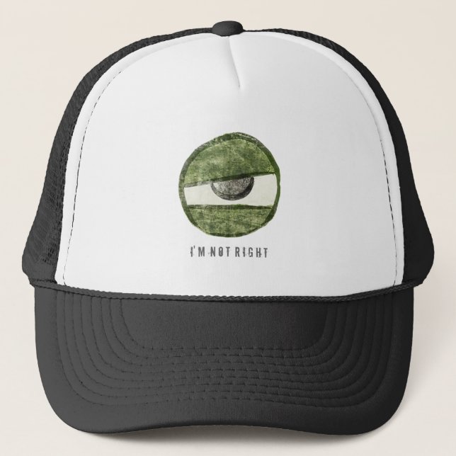 4B CYCLOPS EYEBALL TRUCKER HAT (Front)