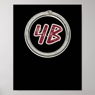 4b Movement Ouroboros Snake #4b Sticker Poster