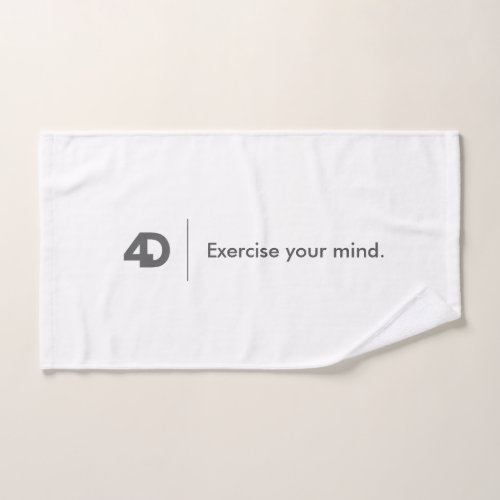 4D Fit Mental Fitness hand towel