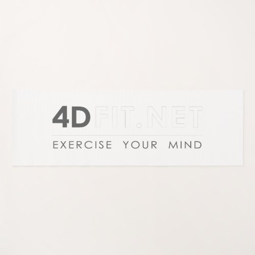 4D Fit Mental Fitness yoga mat