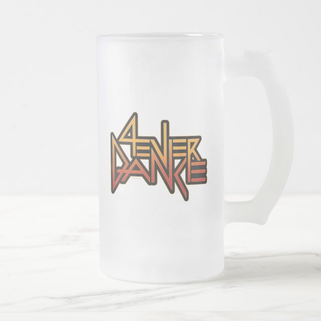 4ever Dance Frosted Glass Beer Mug (Right)