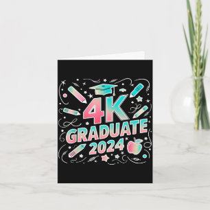 4k graduate 2024 funny 4k kindergarten graduation card