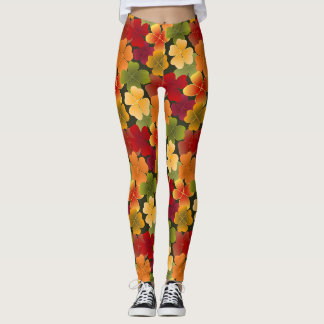 4leaf in autumn colors leggings