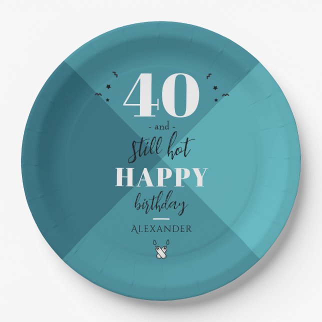 4O and still hot Paper Plates (Front)