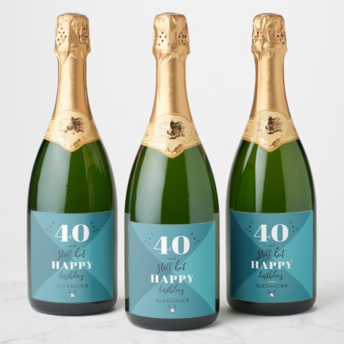 4O and still hot Sparkling Wine Label