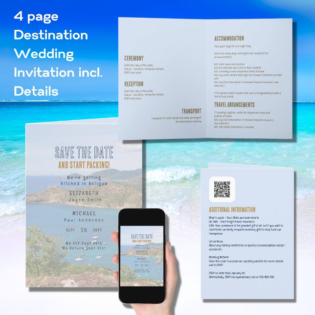 4pg Destination PHOTO Wedding with ALL Details Inc Card (Creator Uploaded)