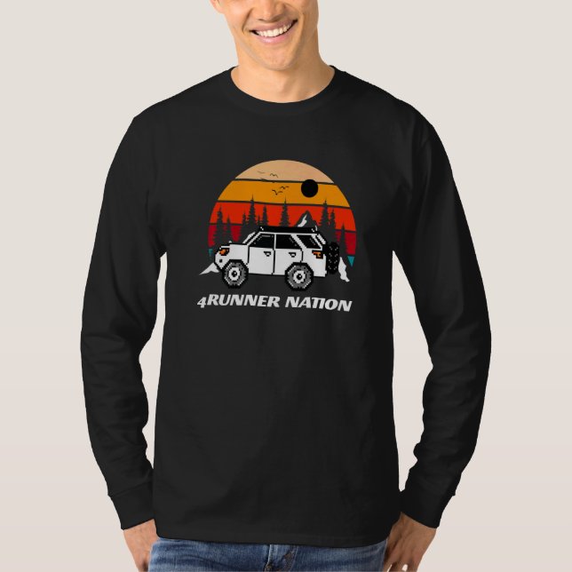 4runner Nation 5th Gen Heritage Retro Sunset Vibes T-Shirt (Front)