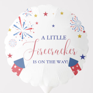 4t of July Independence firecracker Baby Shower  Balloon