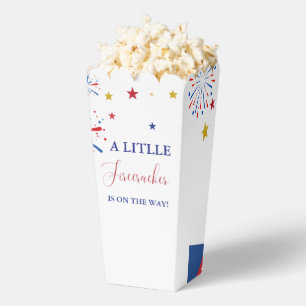 4t of July Independence firecracker Baby Shower Favor Boxes