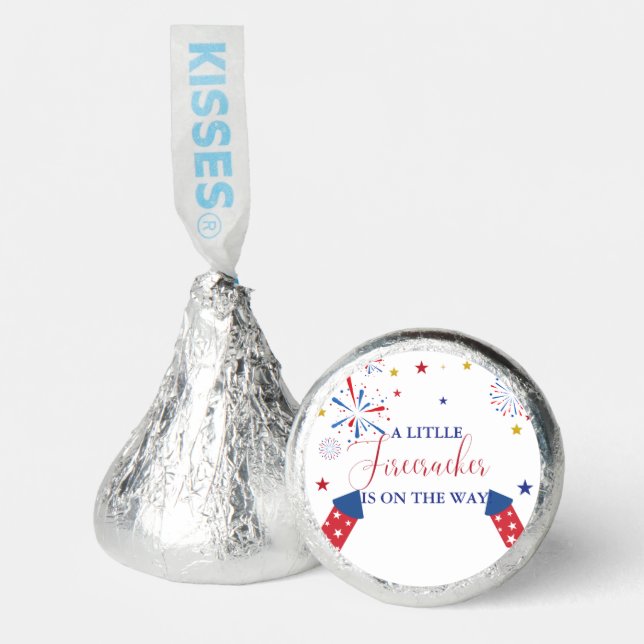 4t of July Independence firecracker Baby Shower  Hershey®'s Kisses® (Front)