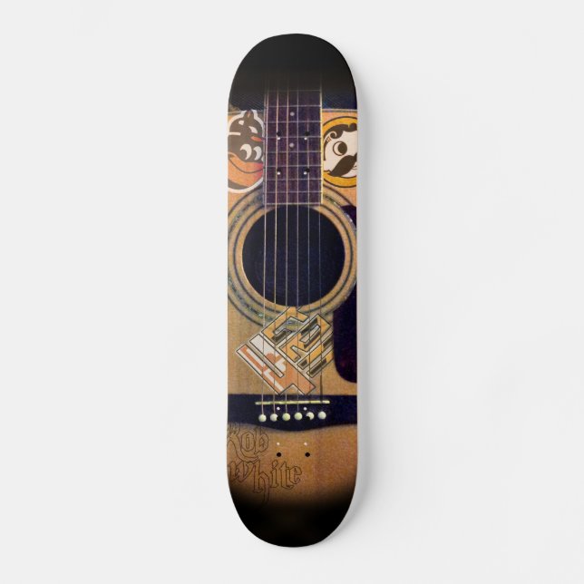 4ten: Bmore Guitar (Rob White) Skateboard Deck (Front)