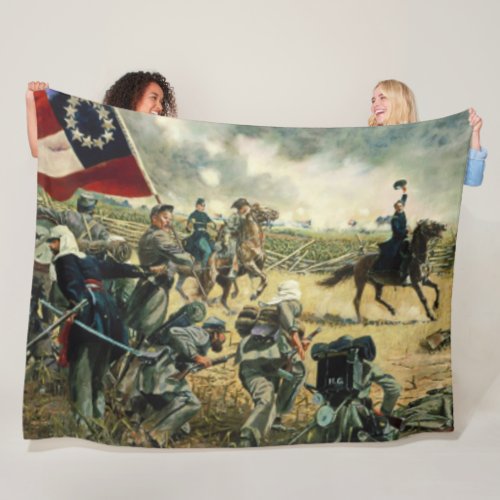 4th ALABAMA at MANASSAS 1861 Fleece Blanket