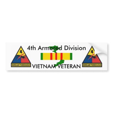4th Armored Div bumper sticker 4th Armored Div bumper sticker