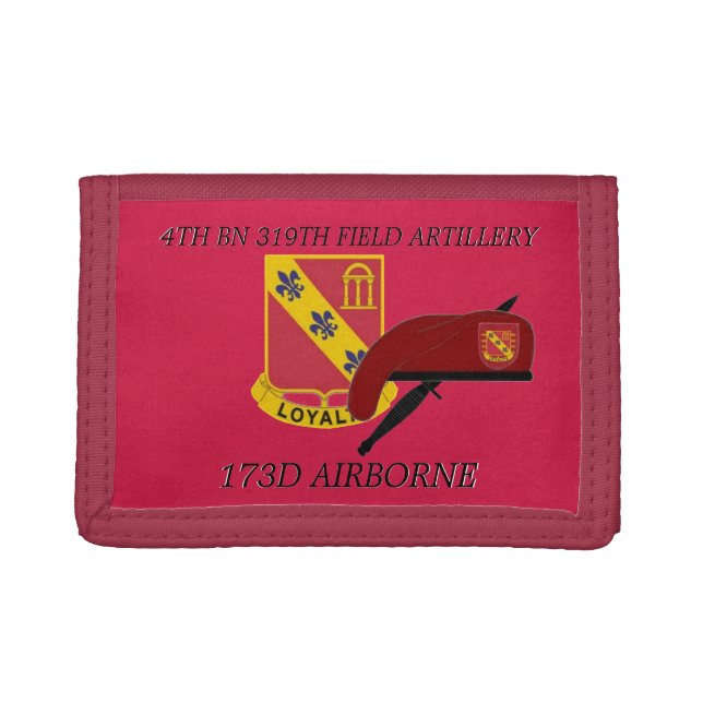 4TH BATTALION 319TH ARTILLERY 173D AIRBORNE WALLET (Front)