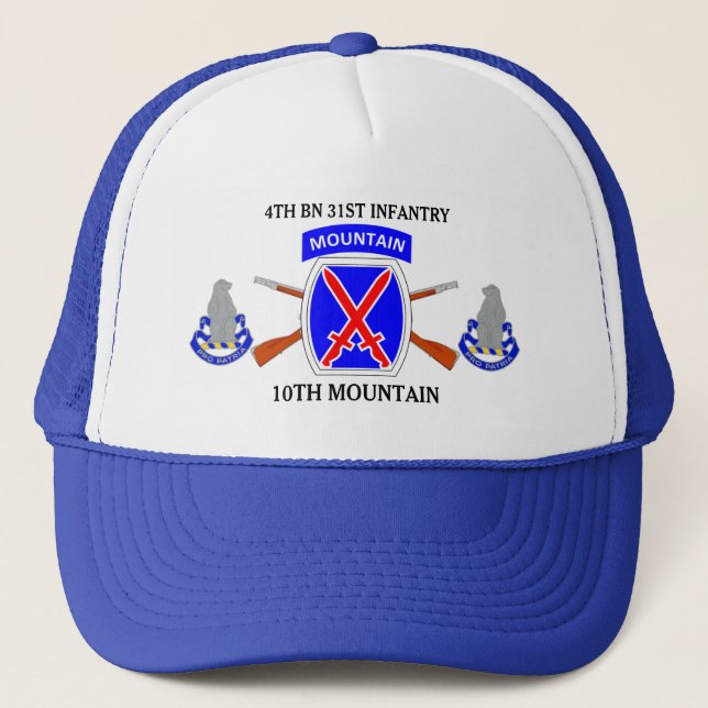 4TH BATTALION 31ST INFANTRY 10TH MOUNTAIN HAT (Front)
