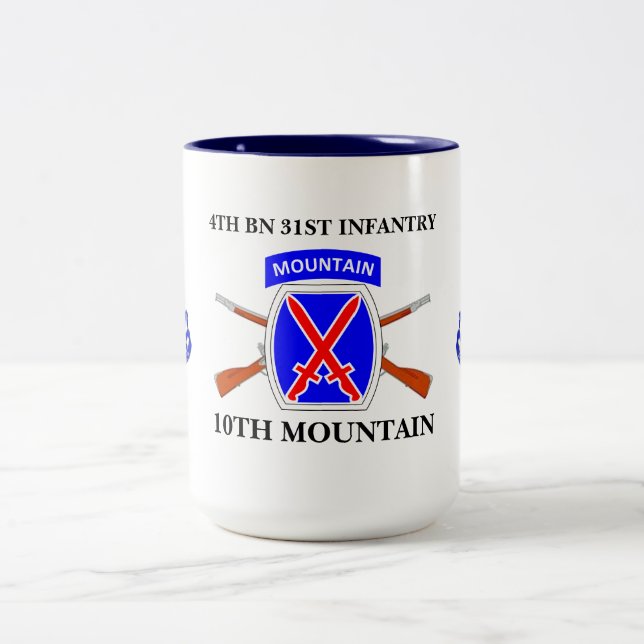 4TH BATTALION 31ST INFANTRY 10TH MOUNTAIN MUG (Center)