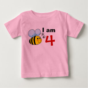 4th birthday bumble bee gift idea baby T-Shirt