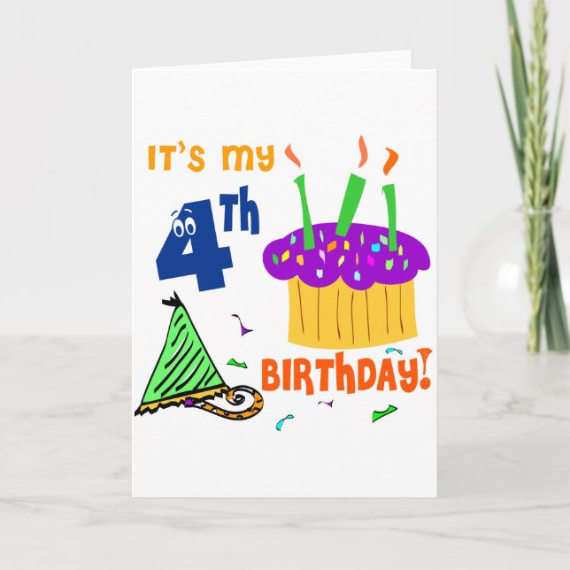 4th Birthday card (Front)