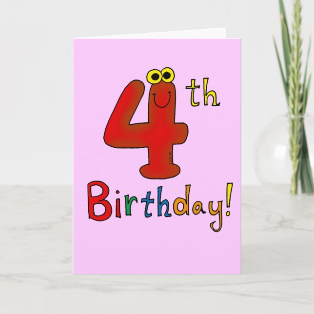 4th Birthday! Card (Front)