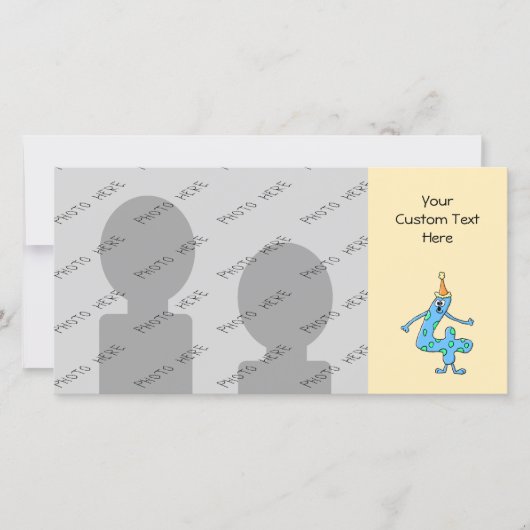 4th Birthday Cartoon. (Front)