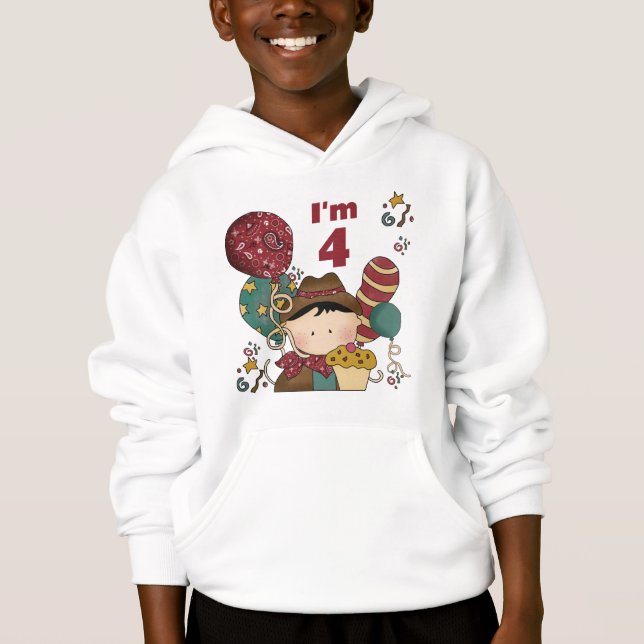 4th Birthday Cowboy Tshirts and Gifts (Front)