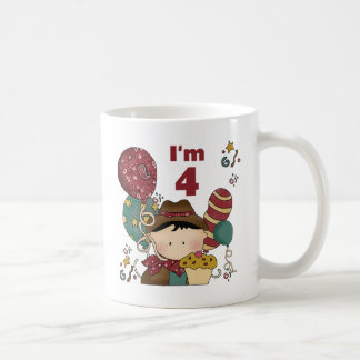 4th Birthday Cowboy Tshirts and Gifts Coffee Mug