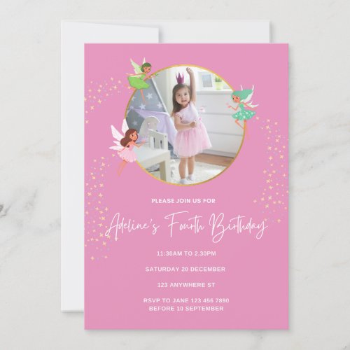 4th Birthday Invitation