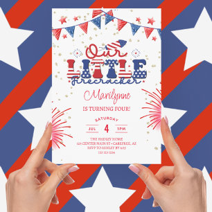 4th Birthday Kid's Party Invitation