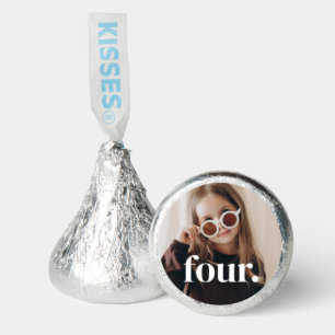 4th Birthday Photo - four Hershey®'s Kisses®