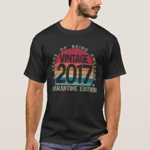 4Th Birthday Retro Limited Edition 2017 Quarantine T-Shirt