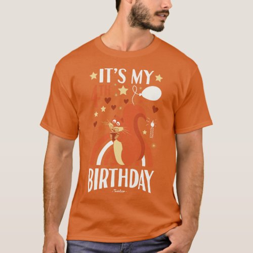 4th Birthday Squirrel T_Shirt